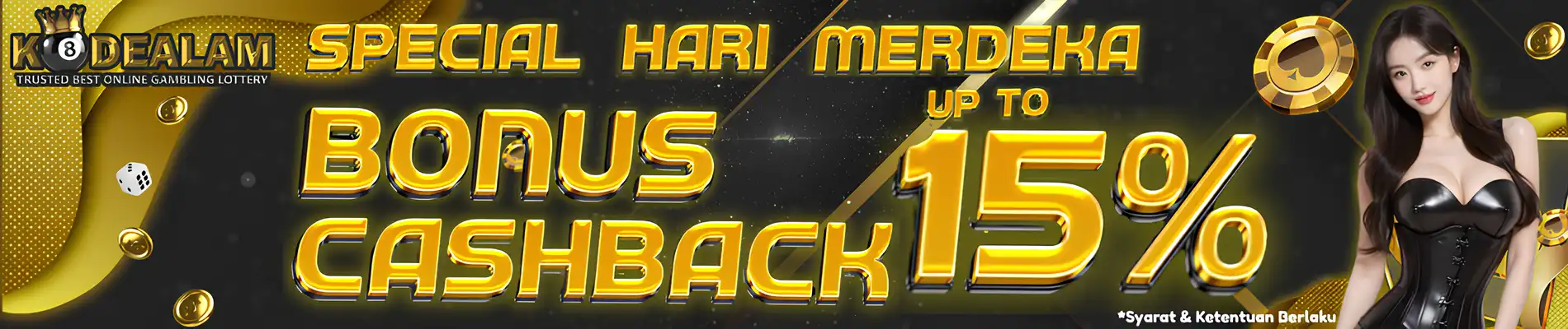 BONUS CASHBACK SPESIAL HARI MERDEKA